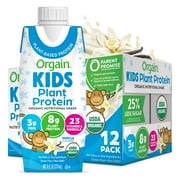 Orgain Organic Kids Vegan Nutritional Shake, 23 Vitamins & Minerals, Vanilla, 12ct