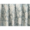thumbnail image 2 of Fabric Mart Direct Ivory, Teal Blue Viscose Linen Fabric By The Yard, 55 inch or 140 cm width, 3 Continuous Yards Ivory Linen Fabric, Teal Floral Paradise, Upholstery Drapery Curtain Wholesale Fabric, 2 of 5