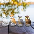 thumbnail image 5 of 4Pcs Miniature Owl Figurines for Bonsai Craft Decor Micro Landscape, 5 of 8
