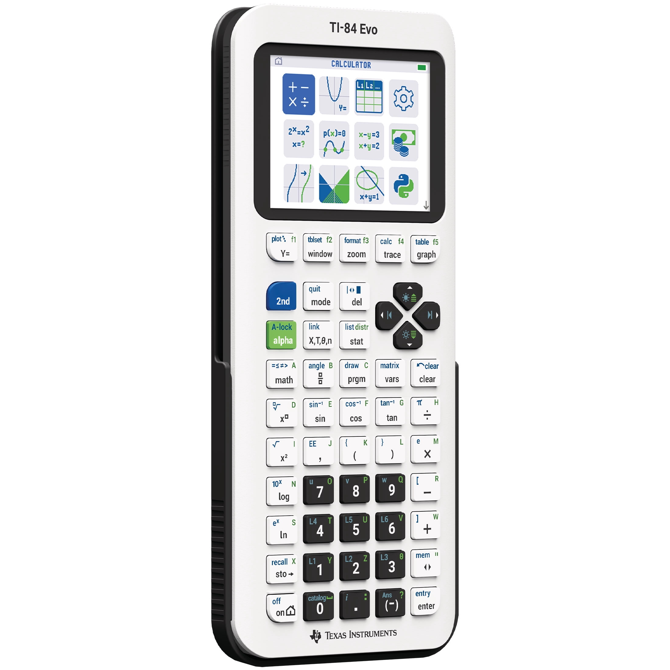 TI-84 Evo Graphing Calculator with Python for College, High School, and Middle School