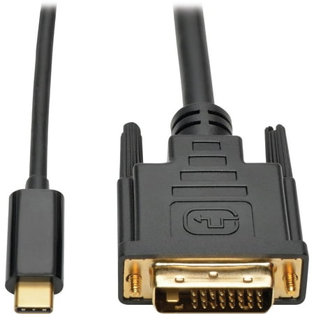 UPC: 0037332202505 | Tripp Lite TRPU444006D USB C to DVI Adapter Cable (M/M) 1920 x 1080 (1080p) 6 ft 1 Each Black