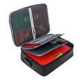 thumbnail image 4 of Tnobhg Fireproof Document Bag with Password Lock 3-Layer File Storage Case Water-Resistant Zipper Portable Travel Home Laptop Crchives Certificates Safe Organizer Bag, 4 of 7