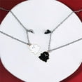 thumbnail image 3 of 2Pcs Lovely Magnetic Love Heart Ghost Pendant Necklace Set for Women Men Best Friend Enamel Mutual Attract Magnet Couple Matching Necklace Jewelry Birthday Gift, 3 of 4