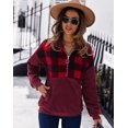 thumbnail image 3 of REDHOTYPE Veste Polaire Hiver Chaud Sweatshirt Femme, 3 of 9