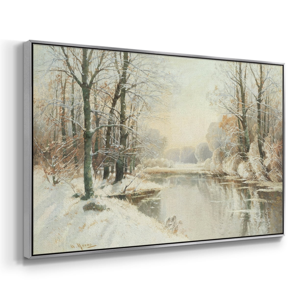 Vintage Landscape-CCLXXXII By Wexford Home Framed in Silver Wood Gallery Wrapped Canvas 17 in. x 25 in.