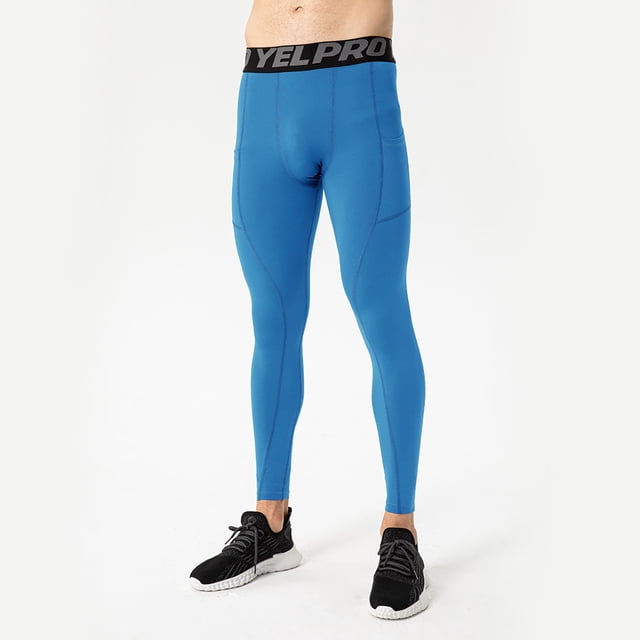 Pantalones de fitness para hombre con bolsillos para correr, entrenar, pantalones ajustados deportivos elásticos que absorben la humedad y de secado rápido