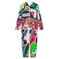 thumbnail image 3 of Splatoon One Piece Pajama Hooded Union Suit PJs Sleepwear, 3 of 7