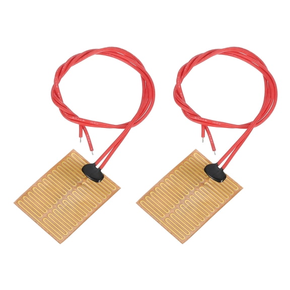 2pcs Heater Film Heating Plate 1W 5V Polyimide Adhesive Heat Pad 40mmx30mm