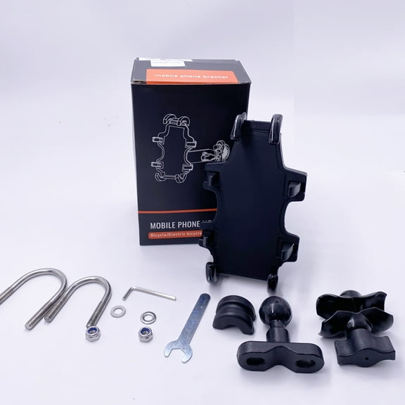 Motorcycle ATV Bicycle Phone Handlebar Holder Aluminum Mount for Smartphones