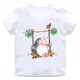 thumbnail image 3 of Lindo erizo dibujos animados animales niños algodón camisetas divertidas bebés niños camiseta divertida verano niños manga corta tops niñas ropa, 3 of 5