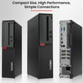 thumbnail image 6 of Restored Lenovo ThinkCentre Desktop PC, Intel Core i5-6500, 16GB DDR4 Ram, 256GB SSD + 1TB HDD, Dual 24 inch Monitor, WiFi, Keyboard & Mouse, Windows 11 Pro (Refurbished), 6 of 8