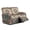 Beige-Boho Mandala Paw, variant on SCRAWLGOD Boho Mandala Paw Print Loveseat Recliner Slipcovers Stretch Washable Couch Cover with Pocket Non Slip Soft Recliner Cover for Living Room