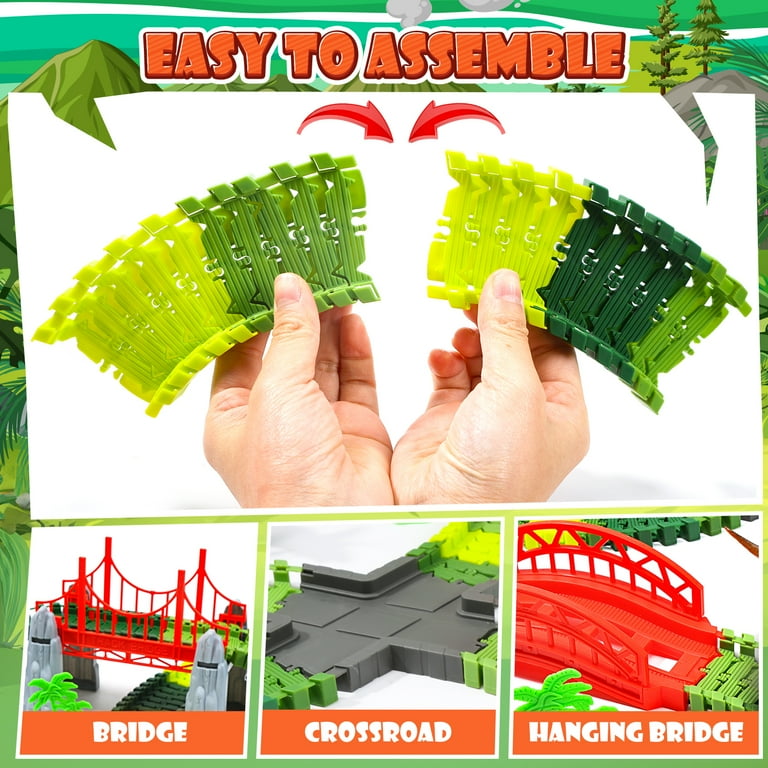 JoyStone 275-Piece Dinosaur Race Track Playset photo 2