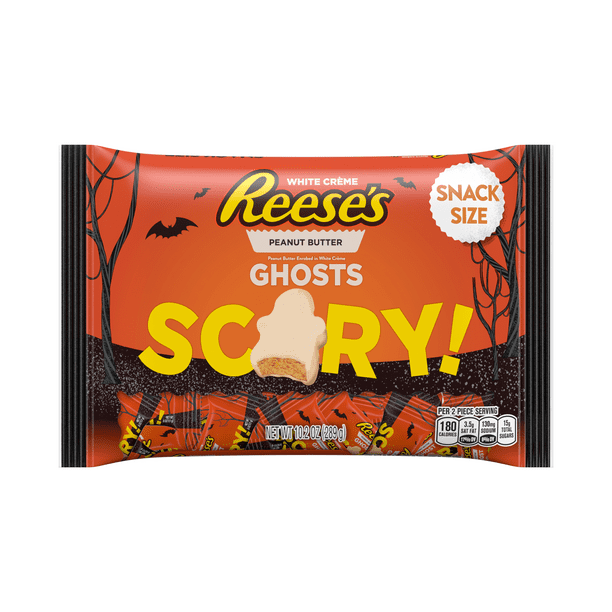 Reese�s, White Ghosts Halloween Snack Size Peanut Butter Cups, 10.2 Oz