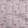 thumbnail image 1 of oneOone Silk Tabby Pink Fabric Text Craft Projects Decor Fabric Printed By The Yard 42 Inch Wide, 1 of 5