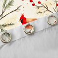 thumbnail image 4 of Feelyou Winter Red Bird Black Out Curtains for Kid, Kawaii Christmas Robin Curtains Pack of 2 (42x63 Each), Jungle Branches Plant Bedroom Curtains, Curtains and Drapes Room Decor, 4 of 6