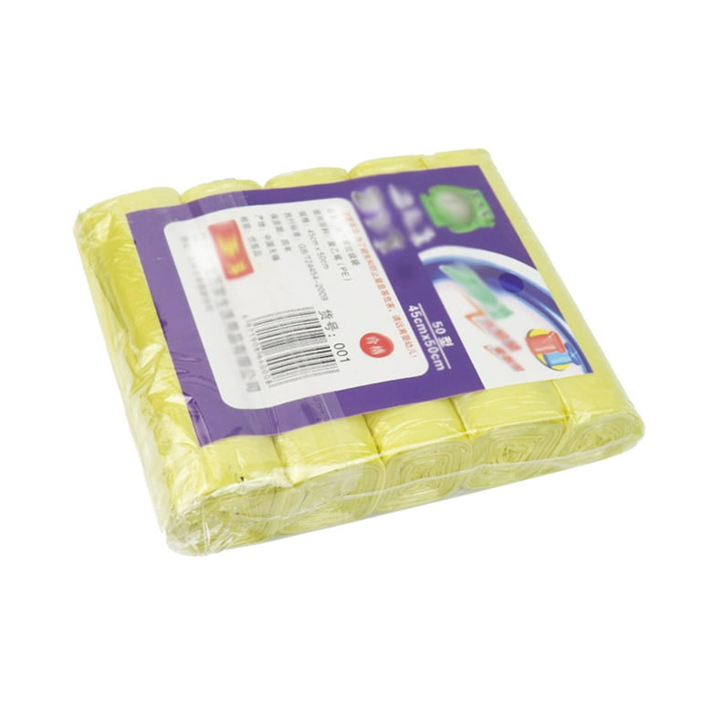 TQWQT 100pcs Trash Bags Garbage Bags, Bathroom Trash Can Bin Liners, Small  Plastic Bags for home office kitchen,5 Roll 