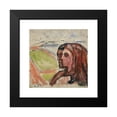 thumbnail image 2 of Edvard Munch 12x12 Black Modern Framed Museum Art Print Titled - Head by Head in Landscape (1908), 2 of 5