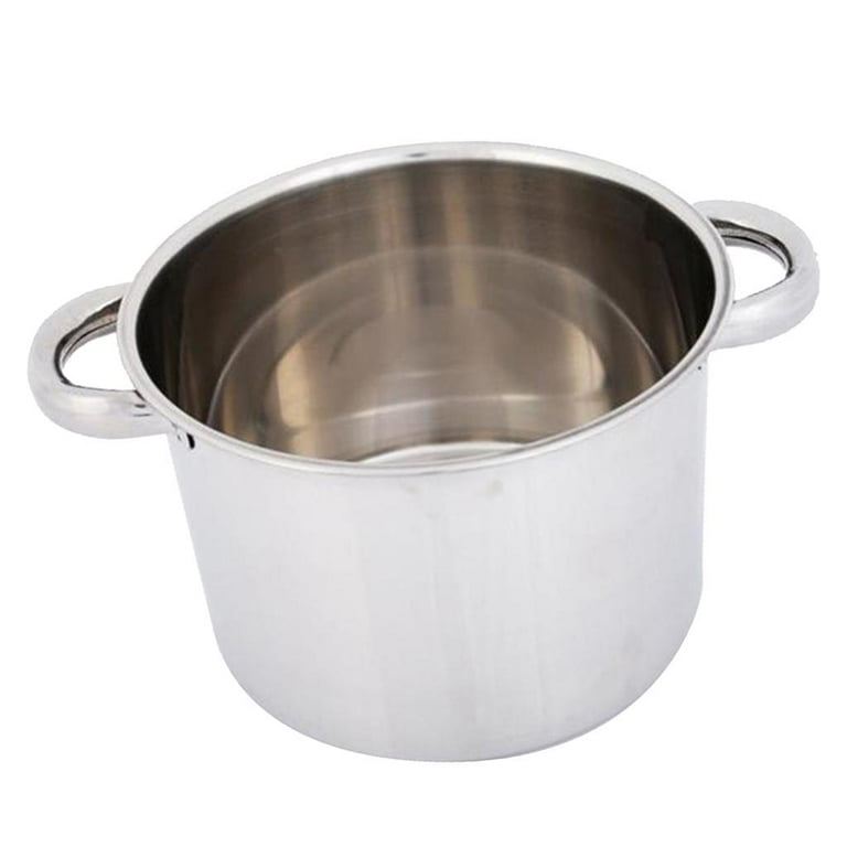 1 Set of Stainless Steel Milk Pot Handheld Soup Pot Stovetop Milk Pot Cooking Pot Kitchen Milk Heating Pot, Size: 30x18x8CM