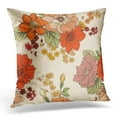 thumbnail image 1 of EREHome 1970S Floral Flower Pattern with Old Pillow Case Pillow Cover 20x20 inch, 1 of 1