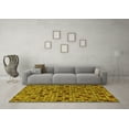 thumbnail image 3 of Ahgly Company Machine Washable Indoor Rectangle Abstract Yellow Modern Area Rugs, 5' x 8', 3 of 4