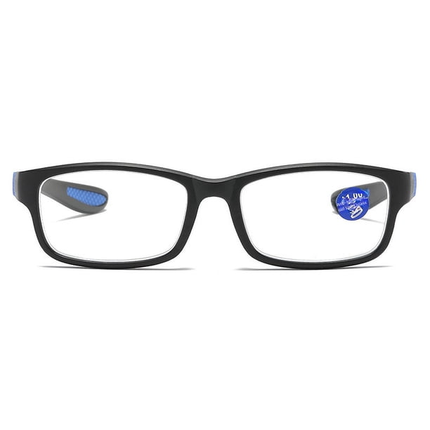 Gafas de lectura multienfoque de doble uso, antideslizantes, antiluz azul, gafas sencillas, gafas de lectura con montura pequeña