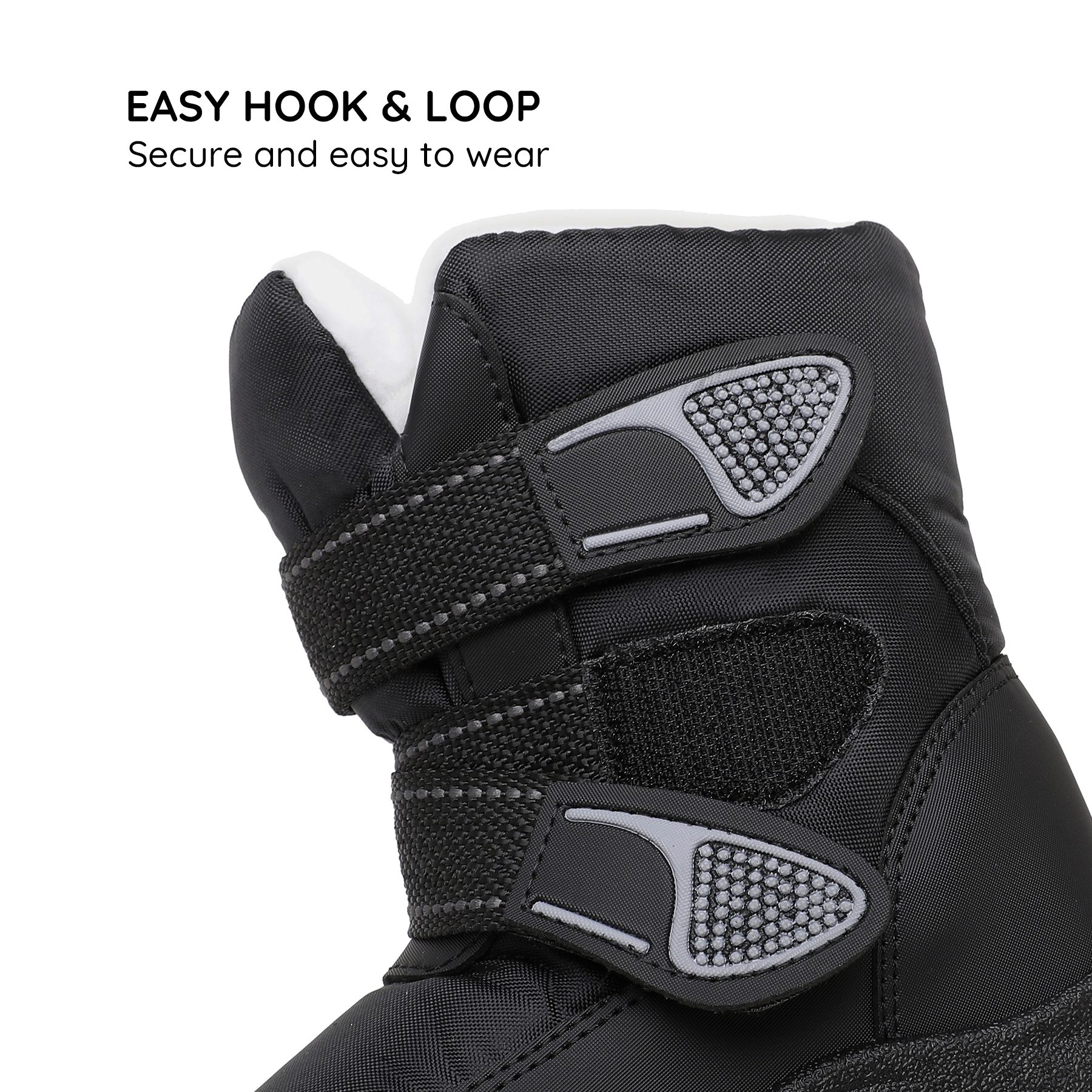 Apakowa Kids' Snow Boots with Water-Resistant Upper photo 3