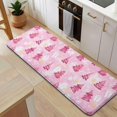 thumbnail image 5 of Pink Christmas Tree Pattern Kitchen Rug Mat,Kitchen Runner Rugs Non Skid Washable,Decorative Kitchen Floor Mats for Kitchen,Sink,Laundry,17"x47.2", 5 of 7