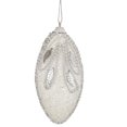 thumbnail image 3 of Northlight 4ct Beaded Swirl Patterns Shatterproof Finial Christmas Ornament Set 4.5" - White/Silver, 3 of 4