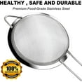 thumbnail image 4 of Anaeat Fine Mesh Strainers - Premium Stainless Steel Colander Sieve Sifters, with Durable Mesh and Sturdy Handle, Excellent for Sifting Dry Ingredients, Flour, Pastas, Rice, Tea (5.5"), 4 of 7