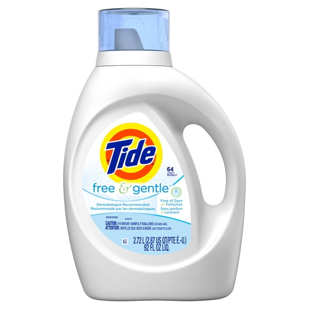 Tide Free & Gentle 64 Loads (Non He) 92 fl oz Walmart