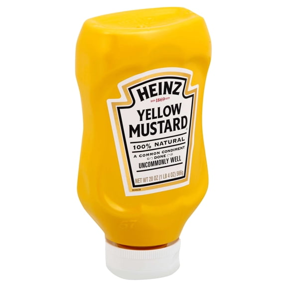 Heinz Yellow Mustard, 20 Ounce -- 12 per case.
