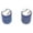 Blue, variant on Baseball - Bike Valve Stem Caps