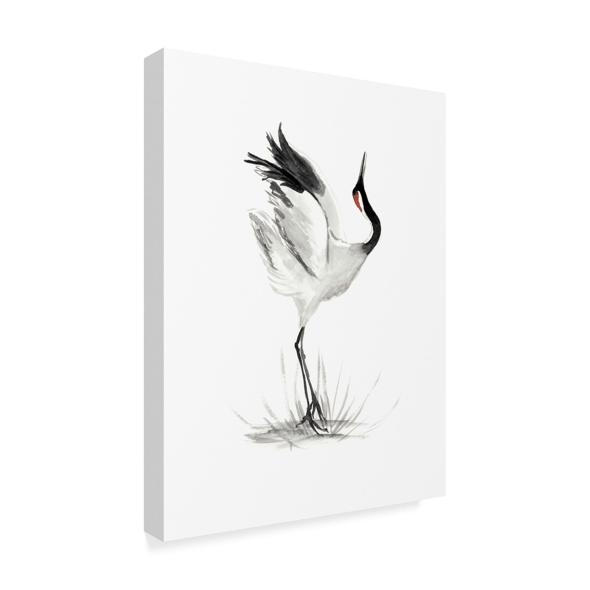 Trademark Fine Art 'Japanese Cranes I' Canvas Art by Naomi McCavitt