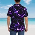thumbnail image 4 of Fotbe Galaxy Lightning Camisa Hawaiana para Hombre Unisex – Camisa Casual de Verano con Botones de Manga Corta de Algodón y Lino,Large, 4 of 7