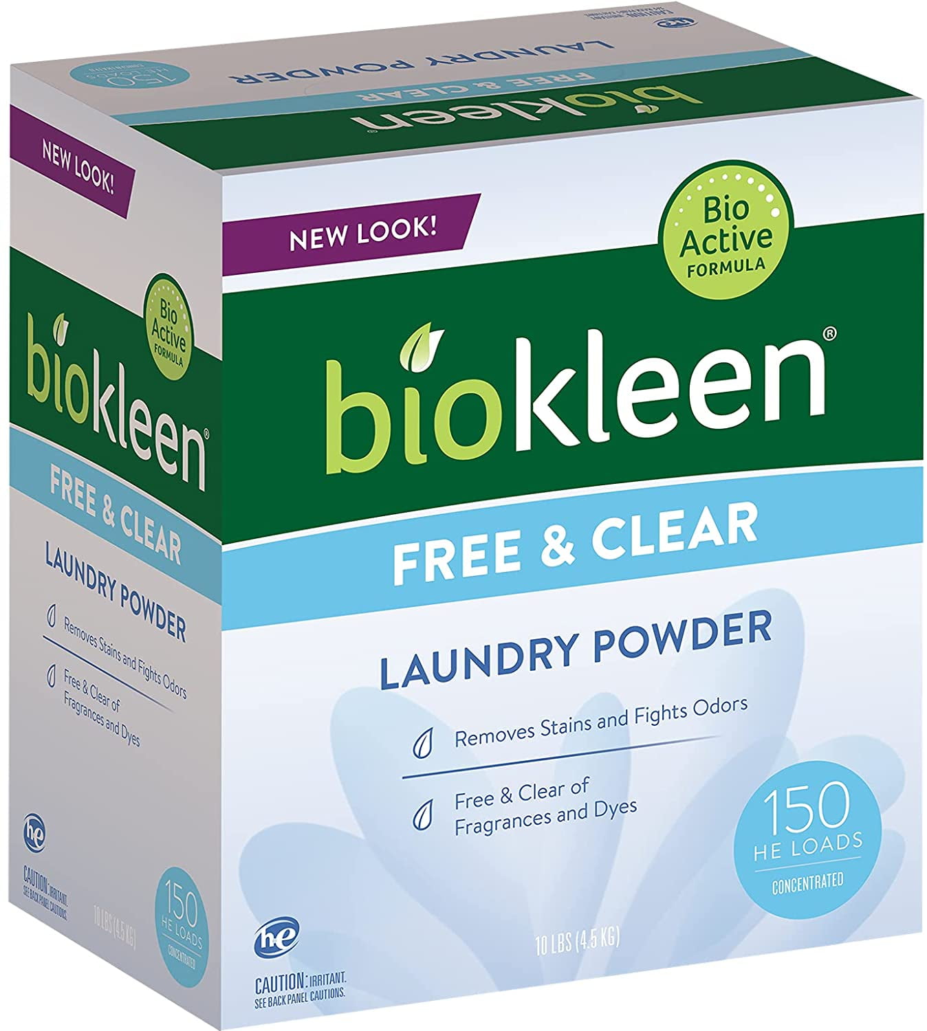 Biokleen Free & Clear Natural Laundry Detergent 150 Loads, Fragrance