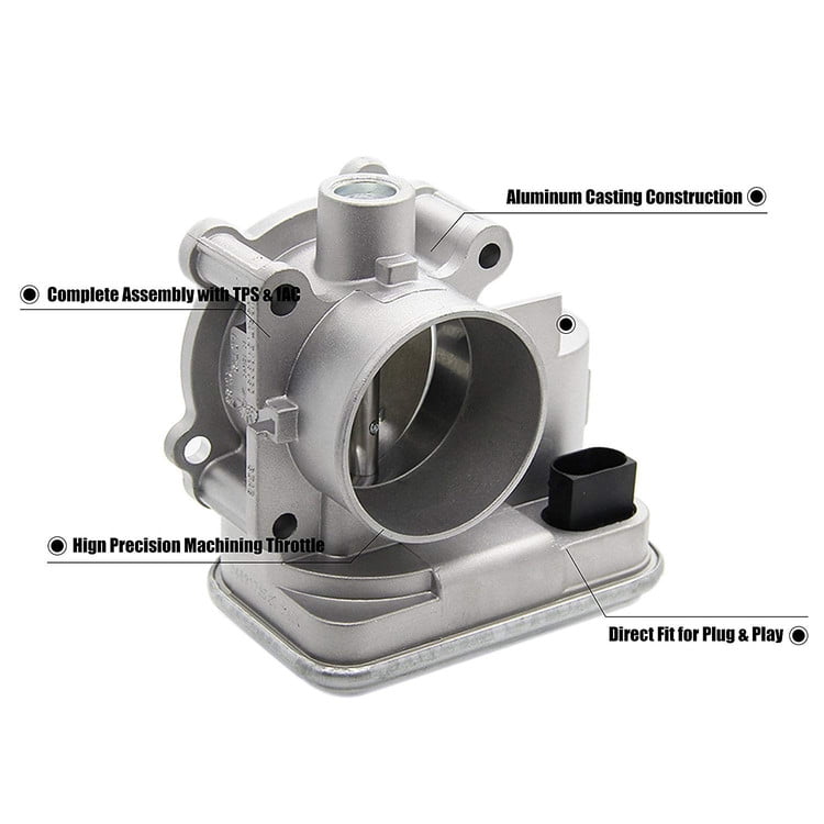 Throttle Body 4891735AC Electronic Throttle Body Assembly for Jeep Patriot Compass 2007-2016 Dodge Caliber 2007-2012 Avenger 2008-2014 Journey 2009-2016 Chrysler 2011-2016 4891735AC 4891735 4891735AA