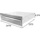 thumbnail image 4 of Qinaqin 24" cm de Ancho x 23" Profundidad 6.5 Altura Outdoor Kitchen Cajones 3-Layer Access Cajón Stainless Steel Built-in BBQ, 4 of 7