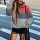 thumbnail image 4 of Sudadera con Capucha de Larga con Estampado de Leopardo de Gran Tamaño para Mujer y Hombre, Estilo Y2K Rosa XL, 4 of 5
