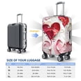thumbnail image 6 of Daiia Textured Heart Abstract Art Luggage Cover, Thickened Washable Travel Luggage Covers, Elastic Unique Baggage Covers for 18-20 inch Luggage-X-Large, 6 of 9
