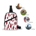 thumbnail image 5 of Lsque Fly Flying Ladybug Pattern Chest Package – Foldable Waterproof Chest Bag with Adjustable Shoulder Strap, Double Zipper Compartments & D-Buckle Design, 5 of 7