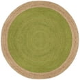 thumbnail image 2 of SAFAVIEH Natural Fiber Cebrail Braided Jute Area Rug, Green/Natural, 9' x 9' Round, 2 of 6