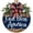 Blue、wood-tone accents, variant on 3D God Bless America Patriotic Wooden Door Hanger, 12 in Round Front Door Sign with Bow & Greenery, 4th of July Memorial Day Porch Wall Decor, Two-Tone Rustic Woodgrain Style