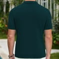 thumbnail image 7 of Men's Knit Golf T-Shirt Vintage 1/4 Zipper Preppy Style Tennis Shirts Summer Casual Short Sleeve Sweater Tops, 7 of 7