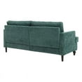 thumbnail image 7 of Loveseat Sofa, Chenille Fabric Upholstered 2-Seater Sofa with Rubber Wood Legs and Padded Cushion, Modern Couch for Living Room Bedroom Office, Emerald, 7 of 7