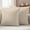 Beige, Tan, Sand, variant on Misty Blue Rustic Outdoor Waterproof Pillow Covers, Vintage Farmhouse Blue Solid Color Decorative Square Throw Pillowcase Sofa Cushion Sham for Patio/Couch/Chair, 18"x18" 2 Pack