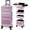 Gradient Purpple, variant on Rolling Makeup Case, 4-in-1 Case Wheels, Tech Cart for Travel, Professional Case, Suitcase for MUA/Manicure//Style, Lockable Storage Box, Black