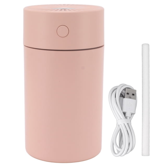 Humidificador pequeño portátil Humidificador de escritorio silencioso USB con luz nocturna colorida para el hogar, la oficina, el dormitorio, el coche, rosa