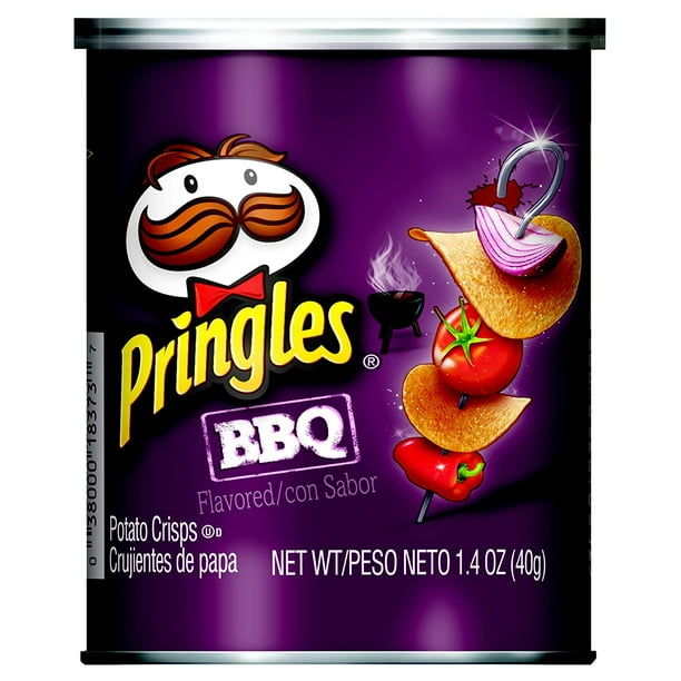 Pringles Potato Crisps Chips, Bbq, 1.4oz (12 Count)