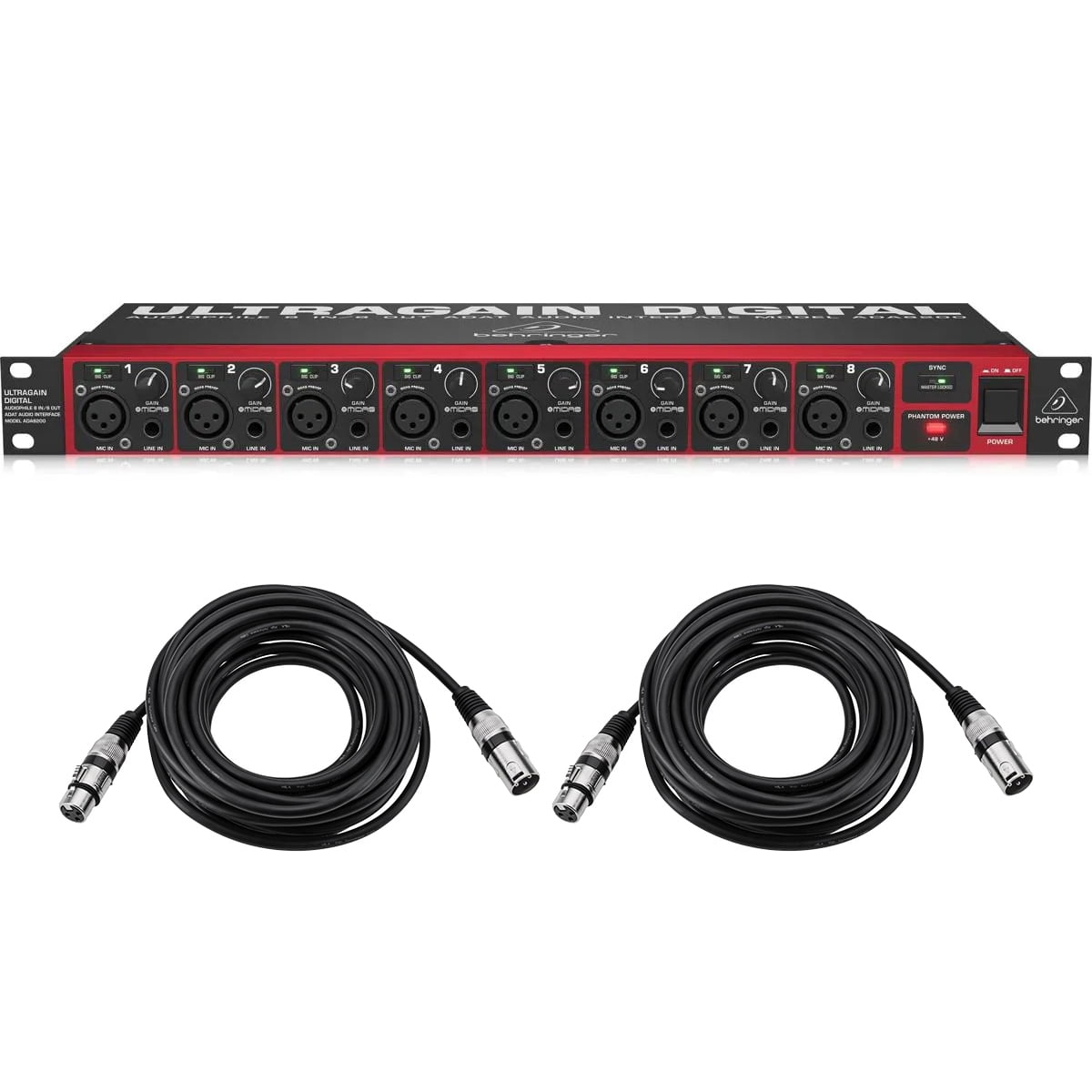 Behringer Ultragain Digital ADA8200 Audiophile 8 In/8 Out ADAT